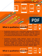 Introduction To Qualitative and Quantitative Research