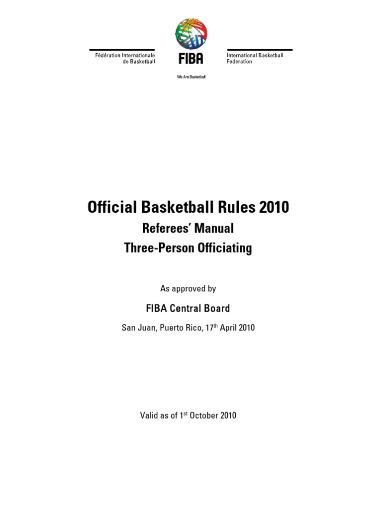 Three-Person Officiating Mechanics | PDF | Referee | Rules