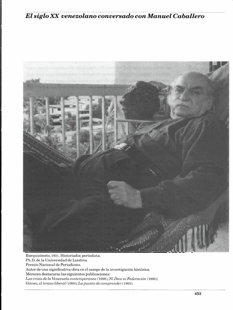 Manuel Caballero Historia de Los Venezolanos en El Siglo XX | PDF ...