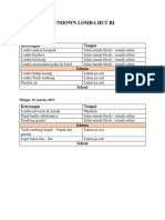 Rundown Lomba Hut Ri