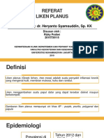 Referat Liken Planus: Pembimbing: Dr. Heryanto Syamsuddin, Sp. KK