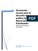 Insumo para La Discusión de Las Representaciones Estudiantiles