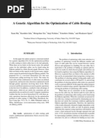 A Genetic Algorithm for the Optimization of Cable Routing