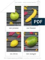 Une Pomme Une Banane: Vocabulary Flash Cards - Fruit & Vegetables