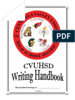 CVUHSD Writing Handbook 2017 FINAL