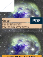 Group 1: Philippine History: Politics and Governance