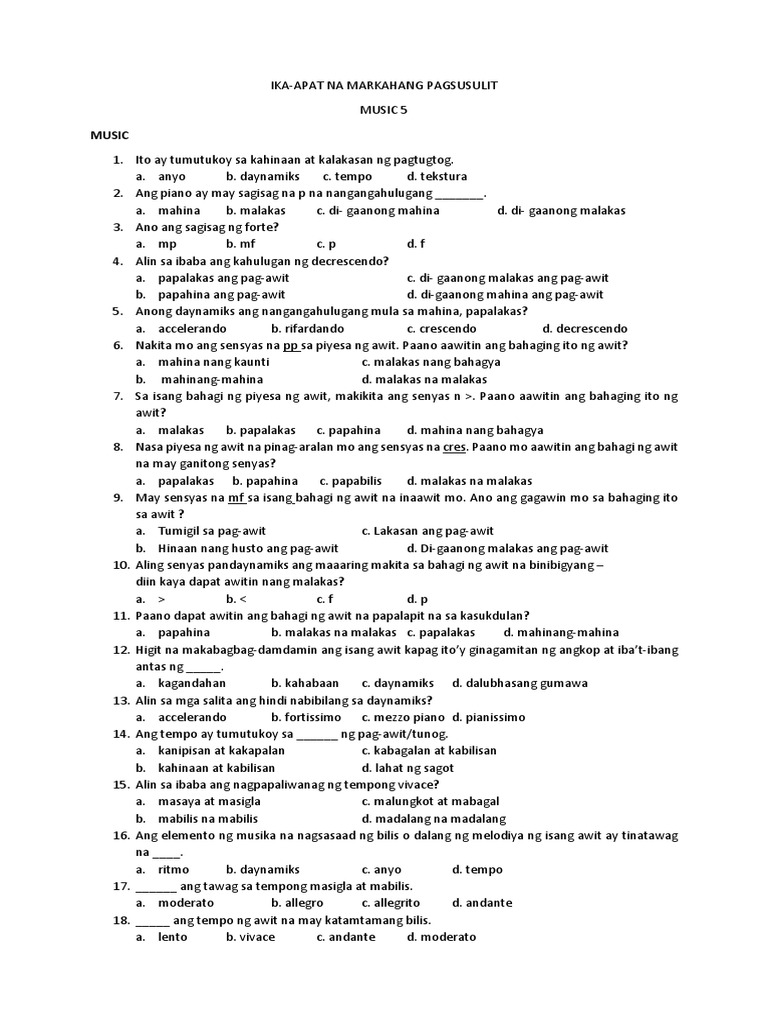 MAPEH | PDF