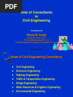 Role of Consultants in Civil Engineering: Dhaval M. Parikh