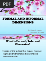 Formal and Informal Dimensions Lloren