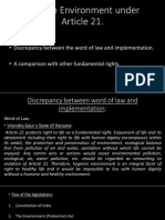 Right To Environment Under Article 21