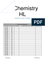 IB Chemistry HL: PAPER 2 (2017-2009)
