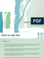 Winter Trees Nature PowerPoint Templates Standard