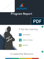 3 Key Learnings and Leadership from Program Report