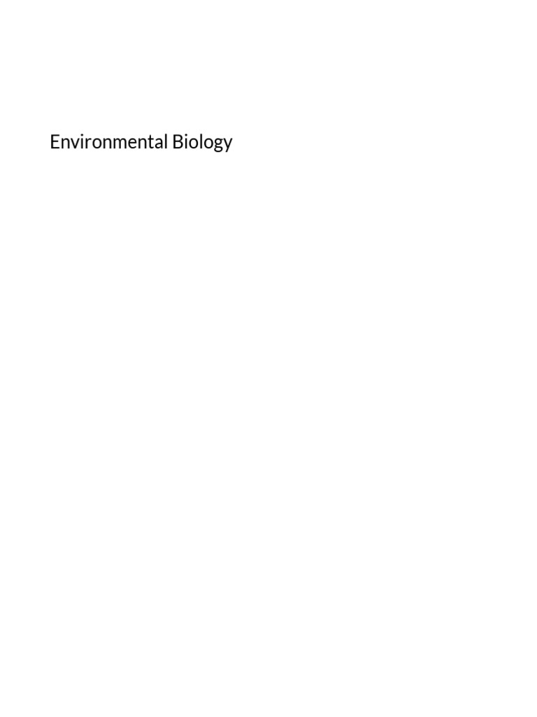 Environmental Science Textbook PDF Experiment Science