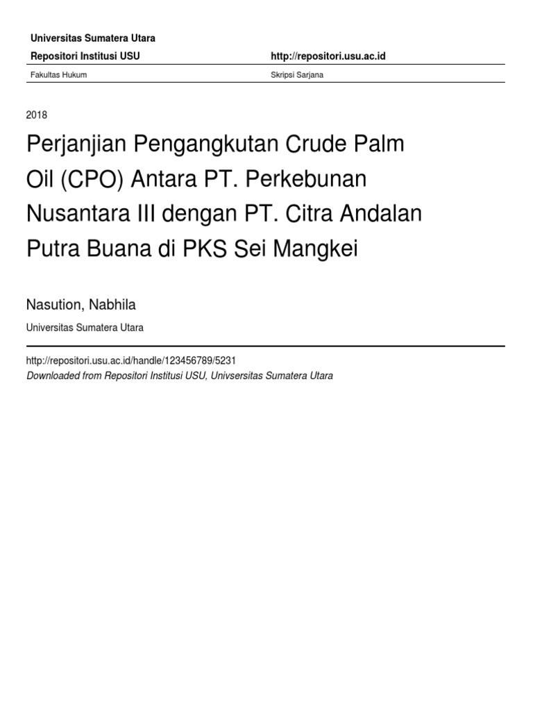 Proposal Cpo PDF | PDF