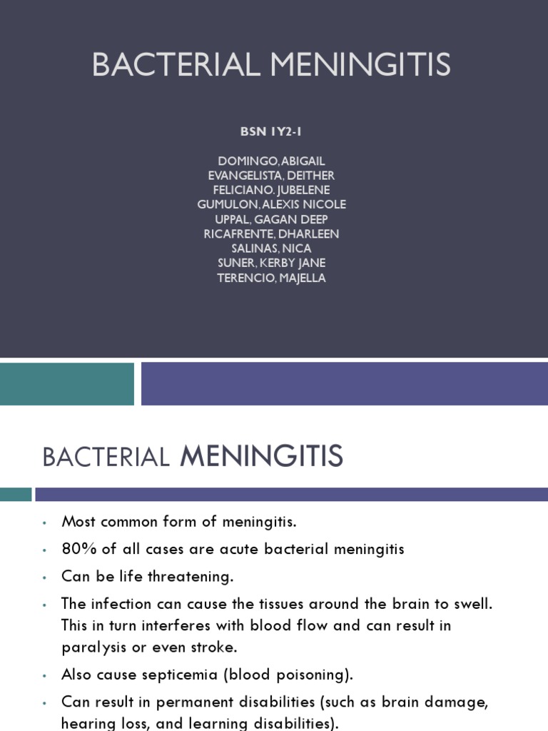 Overview of Bacterial Meningitis | PDF | Meningitis | Immunology