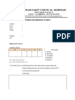 Formulir Skrining Pasien Rawat Inap