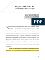 Apuntes para Una Historia Del Humanismo Clásico en Venezuela