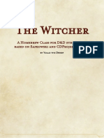 Homebrew Class Witcher v26