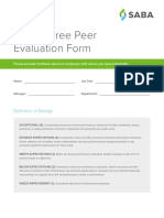 360 Degree Peer Evaluation Form