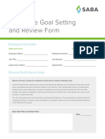 Employee Goal Setting and Review Form
