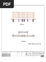 Section A-A': Weight of Railing Per 3m Span Is 41.5kg