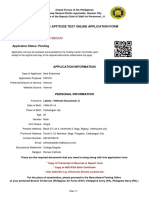 EXAMINEE NUMBER: 201960330: Afp Service Aptitude Test Online Application Form