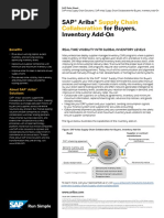 SAP Ariba Supply Chain Collaboration Buyers Inventory Add On