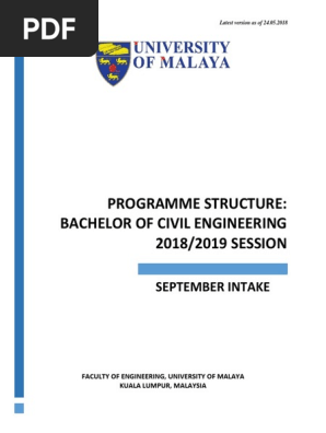 Civil Engineering 2018 2019