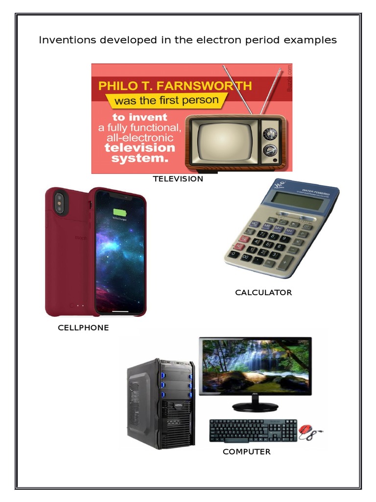 Electronic Inventions Overview | PDF | Home & Garden | Science ...