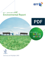 Complete 2005 BT Social and Environmental Report - BT PLC