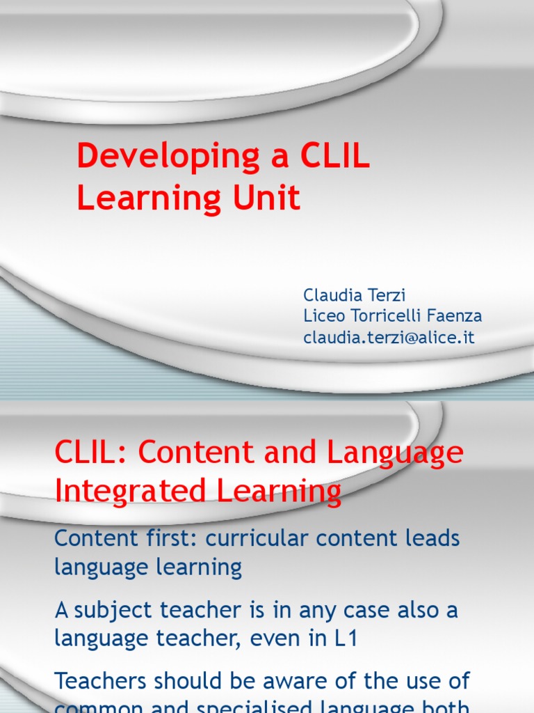 Developing A Clil Learning Unit | PDF | Cell Membrane | Osmosis