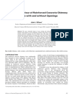 The Cyclic Behaviour of Reinforced Concrete Chimney Sections With and Without Openings