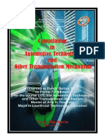 Compilation in Automotive Technology and Other Transportation Mechanism