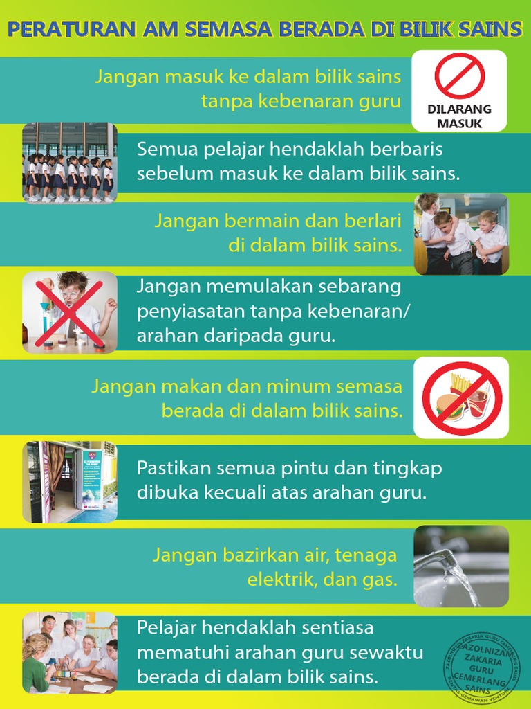 Doc Peraturan Bilik Sains Perkara Yang Dilarang King Best Academia Edu