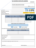 NEW - Travel Requisition Form
