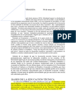 Bases de La Educación Técnica: 964 Naturaleza 30 de Mayo de 1953 VOL. 171