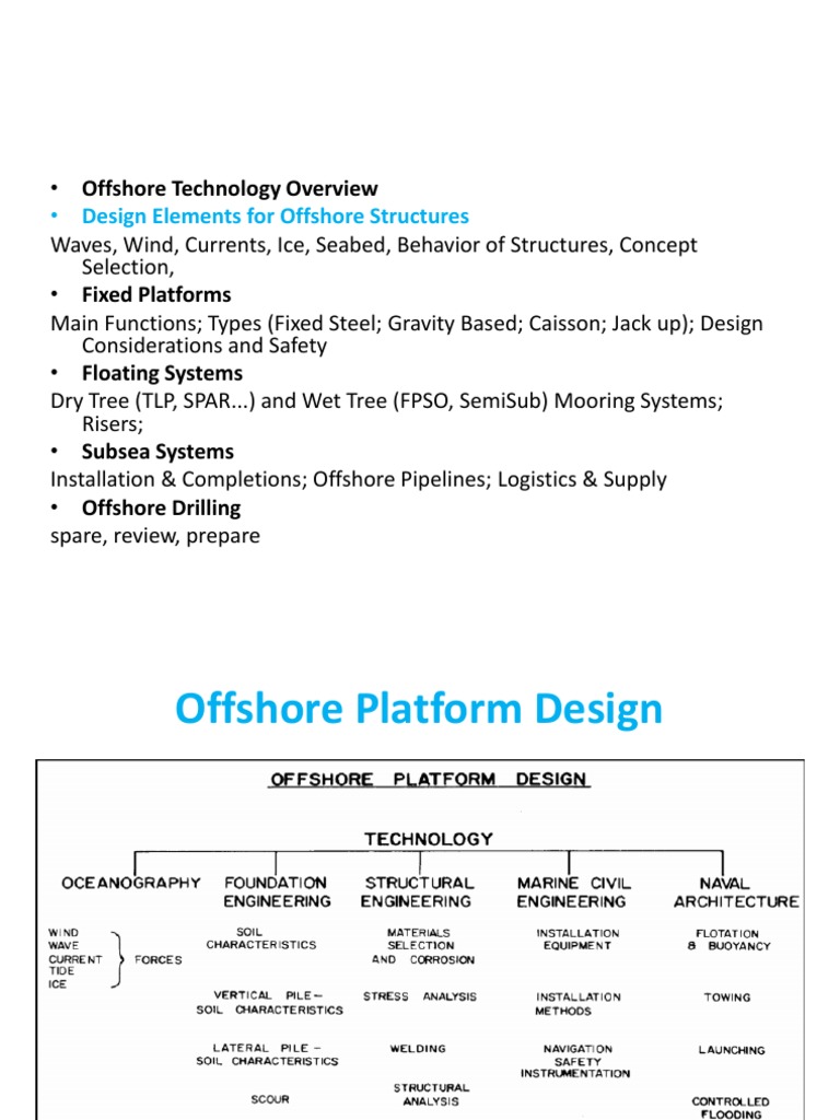 Offshore Platform Design and Analysis | PDF | Physics | Classical Mechanics