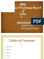 SEBI - The Securities and Exchange Board of India