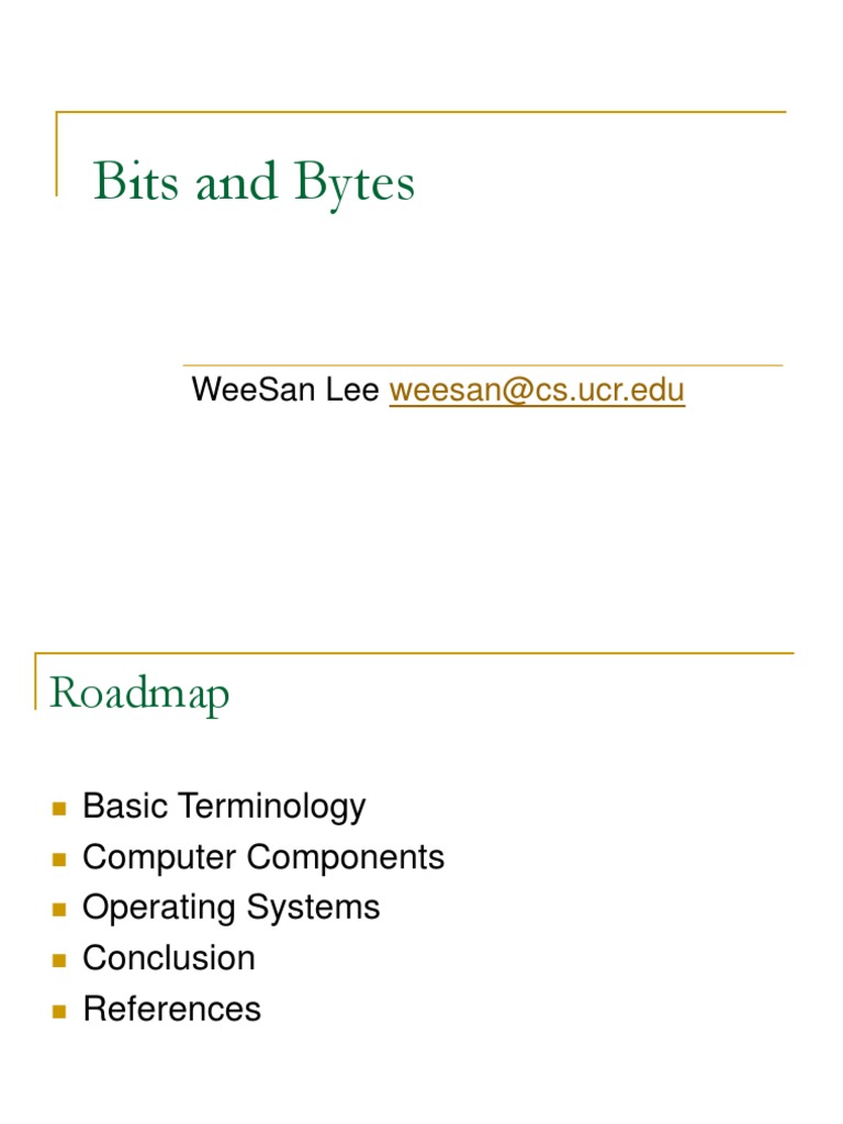 Understanding Bits, Bytes, and Computers | PDF | Hard Disk Drive ...