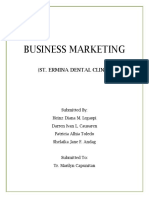 Business Marketing: (St. Ermina Dental Clinic)