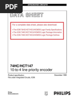 74HC147 10 To 4 Line Encoder PDF