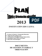 Plan Tutoria 2013