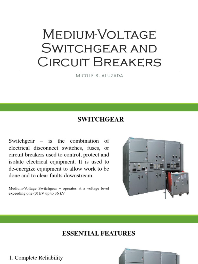 Medium Voltage Switchgear Overview | PDF | Fuse (Electrical ...