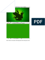 Start With New Document, Fill Background With Solid Green Color