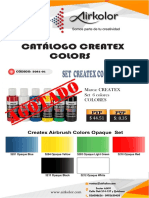 Catalogo Pinturas Createx Airkolor