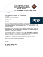 Pice Sample Letter