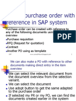 Create Purchase Order With Reference in SAP System