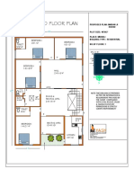 Ground Floor Plan: Toilet 5'6"x6' Bedroom 22'x12' Bedroom 16'x12'
