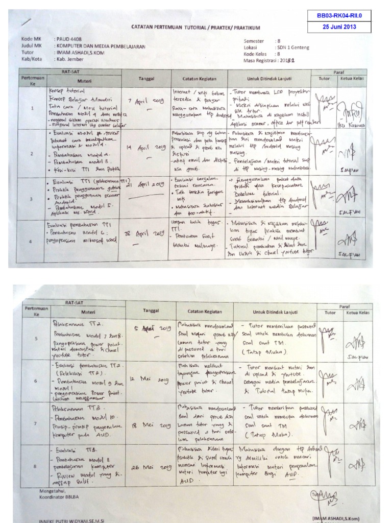 Catatan Pertemuan Pdf